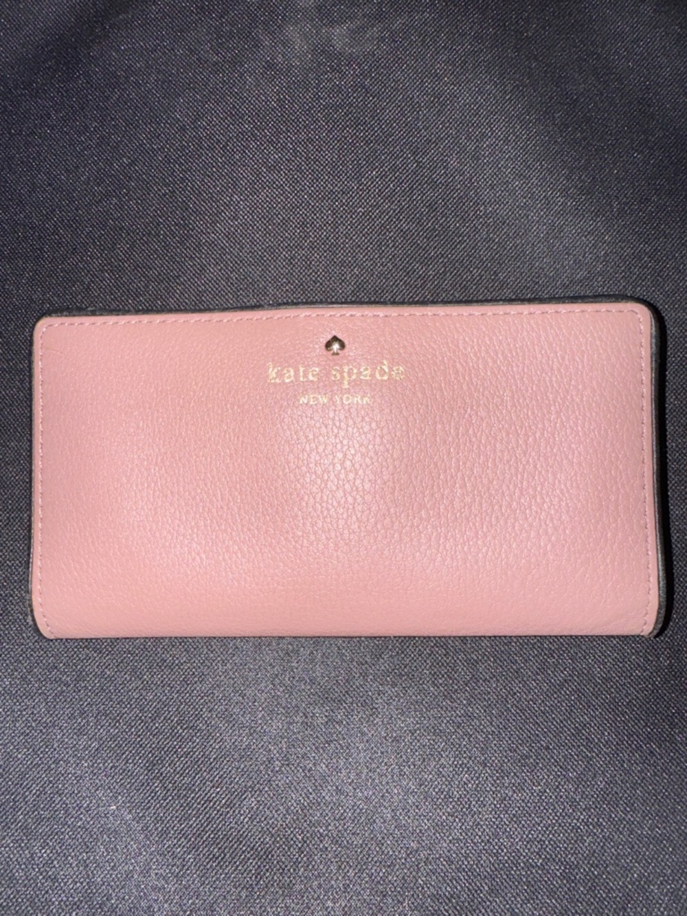 Kate Spade Madison Large Slim Bifold Wallet, Conch Pink, EUC